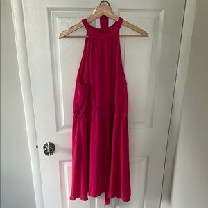 LOFT Pink Halter Sundress for Cocktail